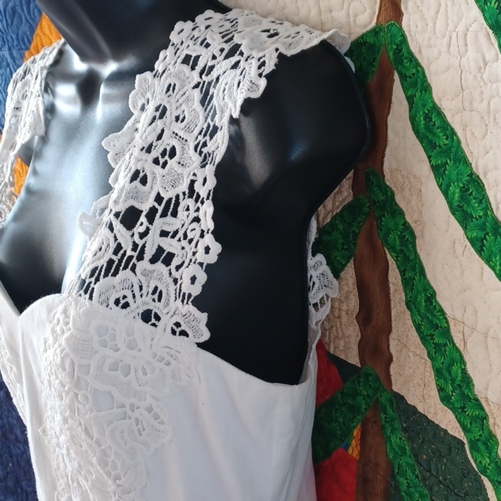 Southern Fried Chicks | White Eyelet Dress - Picture 3 of 9